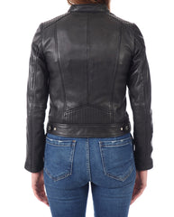 Women Lambskin Genuine Leather Jacket WJ 98 freeshipping - SkinOutfit