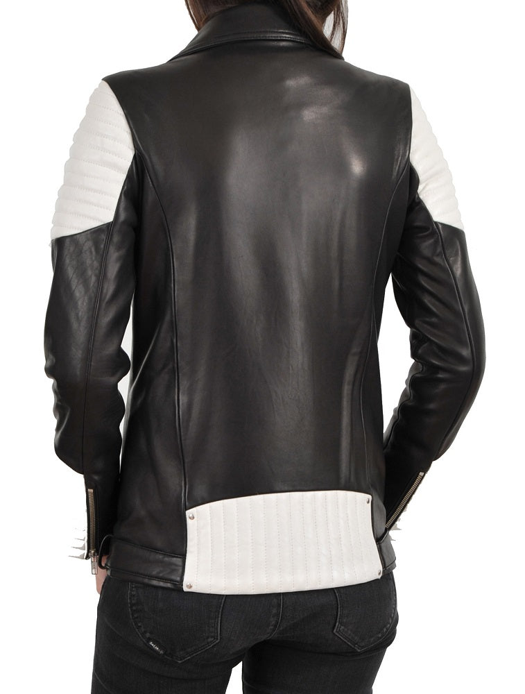 Women Lambskin Genuine Leather Jacket WJ151 SkinOutfit