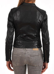 Women Lambskin Genuine Leather Jacket WJ152 SkinOutfit