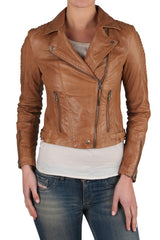 Women Lambskin Genuine Leather Jacket WJ153 SkinOutfit