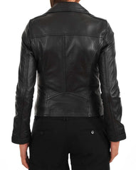 Women Lambskin Genuine Leather Jacket WJ159 SkinOutfit
