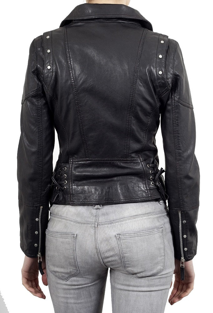 Women Lambskin Genuine Leather Jacket WJ184 SkinOutfit