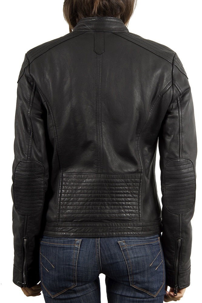 Women Lambskin Genuine Leather Jacket WJ188 SkinOutfit