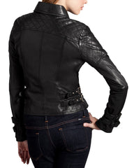 Women Lambskin Genuine Leather Jacket WJ191 SkinOutfit