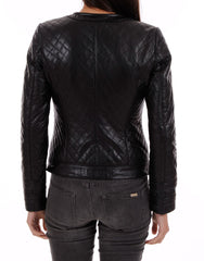 Women Lambskin Genuine Leather Jacket WJ202 SkinOutfit
