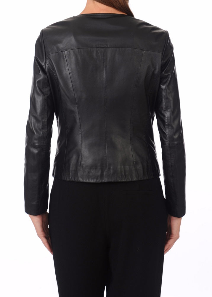 Women Lambskin Genuine Leather Jacket WJ220 SkinOutfit