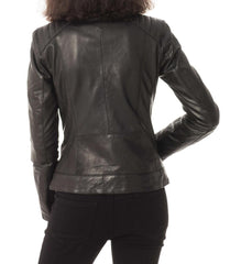 Women Lambskin Genuine Leather Jacket WJ225 SkinOutfit