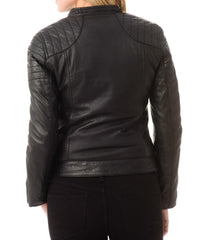 Women Lambskin Genuine Leather Jacket WJ231 SkinOutfit