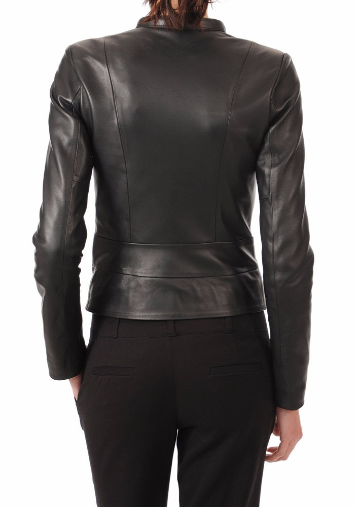 Women Lambskin Genuine Leather Jacket WJ232 SkinOutfit