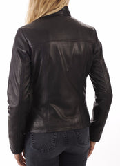 Women Lambskin Genuine Leather Jacket WJ252 SkinOutfit