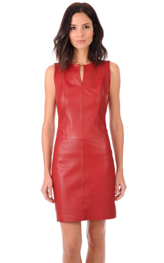 Women Genuine Leather Dress WD 01 SkinOutfit