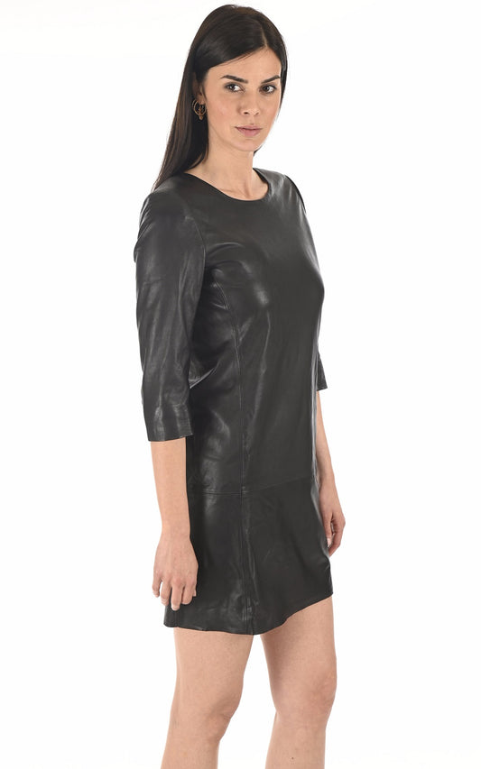 Women Genuine Leather Dress WD 07 SkinOutfit