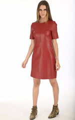 Women Genuine Leather Dress WD 08 SkinOutfit