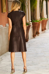 Women Genuine Leather Dress WD 19 SkinOutfit