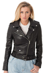 Women Genuine Leather Jacket WJ 05 freeshipping - SkinOutfit