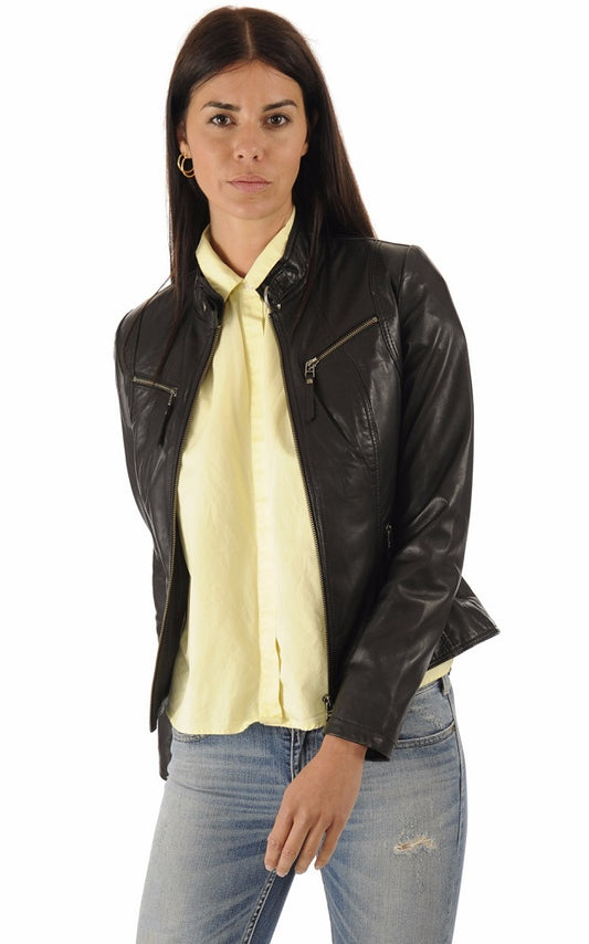 Women Genuine Leather Jacket WJ 06 freeshipping - SkinOutfit
