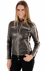 Women Genuine Leather Jacket WJ100 SkinOutfit