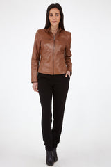 Women Genuine Leather Jacket WJ102 freeshipping - SkinOutfit