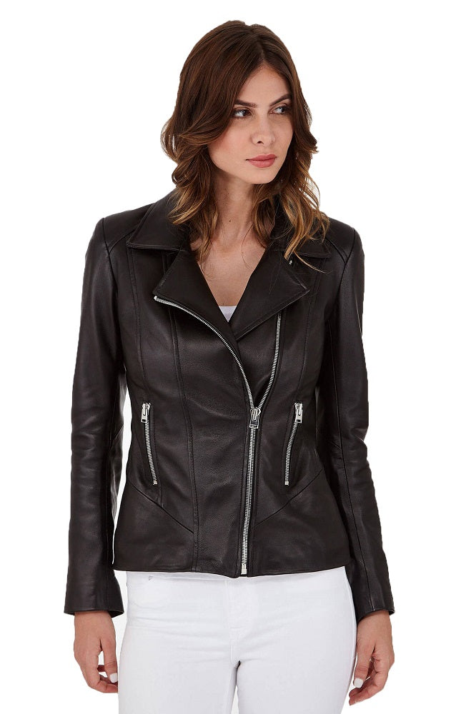Women Genuine Leather Jacket WJ106 freeshipping - SkinOutfit