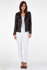 Women Genuine Leather Jacket WJ106 freeshipping - SkinOutfit