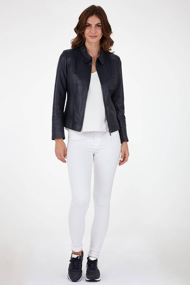 Women Genuine Leather Jacket WJ108 freeshipping - SkinOutfit
