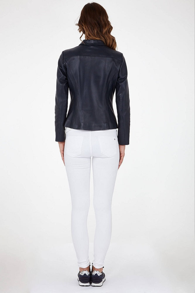 Women Genuine Leather Jacket WJ108 freeshipping - SkinOutfit