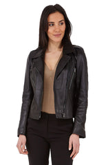 Women Genuine Leather Jacket WJ109 freeshipping - SkinOutfit