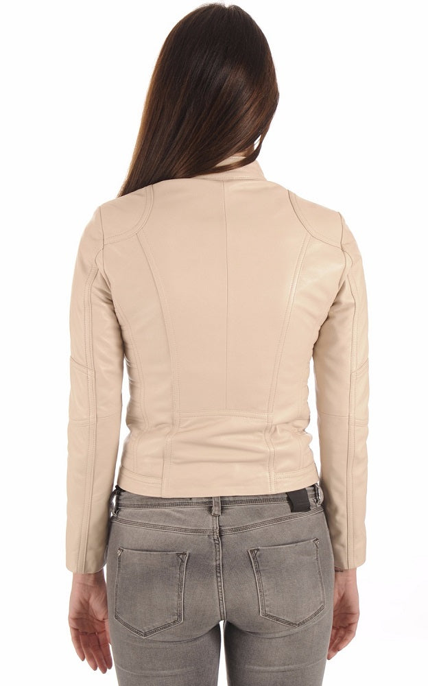 Women Genuine Leather Jacket WJ 10 freeshipping - SkinOutfit