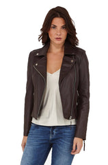 Women Genuine Leather Jacket WJ110 freeshipping - SkinOutfit