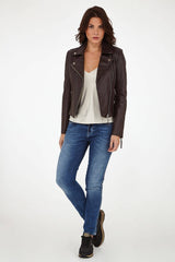Women Genuine Leather Jacket WJ110 freeshipping - SkinOutfit