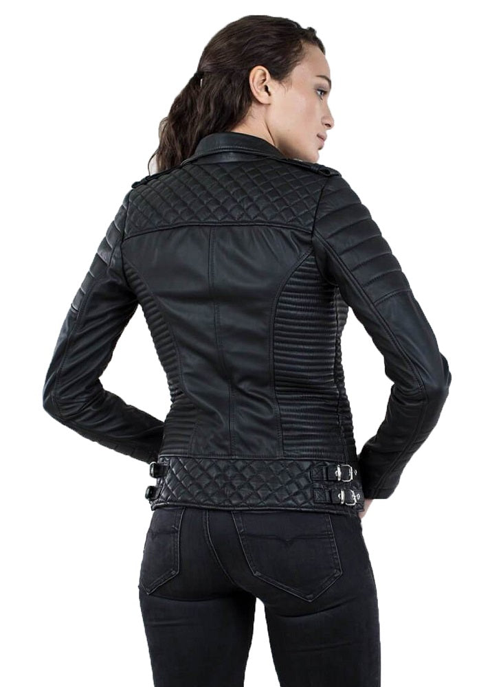 Women Genuine Leather Jacket WJ 11 freeshipping - SkinOutfit