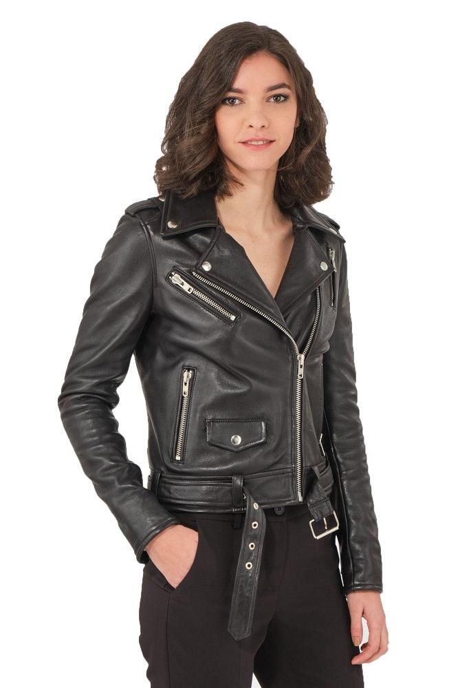 Women Genuine Leather Jacket WJ120 freeshipping - SkinOutfit