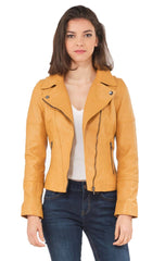 Women Genuine Leather Jacket WJ121 freeshipping - SkinOutfit