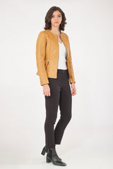 Women Genuine Leather Jacket WJ123 SkinOutfit