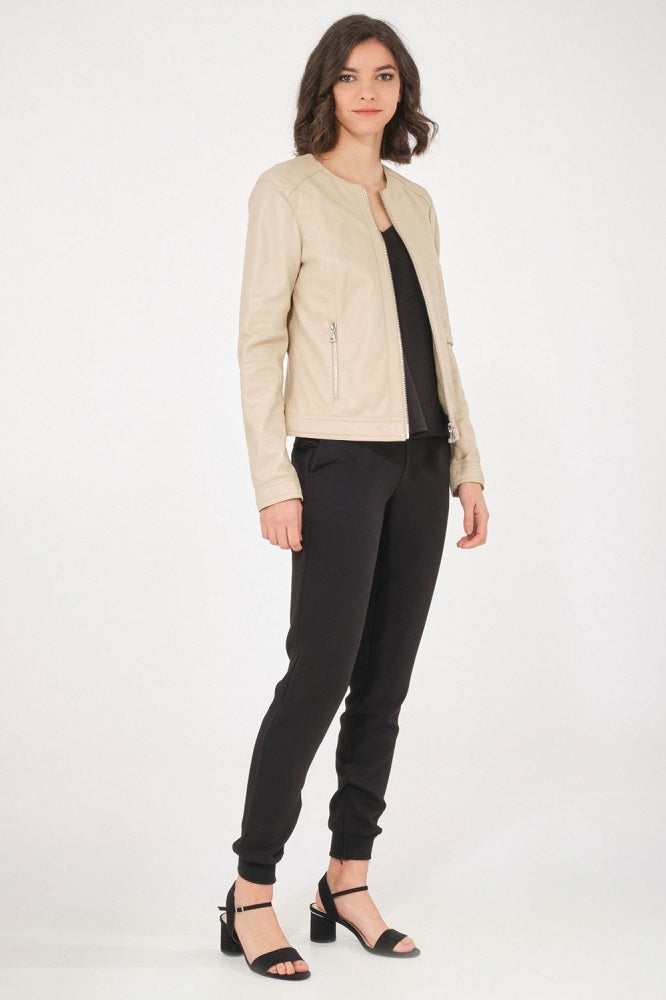 Women Genuine Leather Jacket WJ124 freeshipping - SkinOutfit