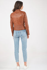 Women Genuine Leather Jacket WJ125 freeshipping - SkinOutfit