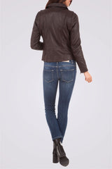 Women Genuine Leather Jacket WJ128 freeshipping - SkinOutfit