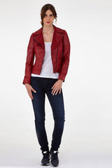 Women Genuine Leather Jacket WJ129 freeshipping - SkinOutfit