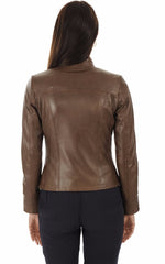 Women Genuine Leather Jacket WJ 12 freeshipping - SkinOutfit