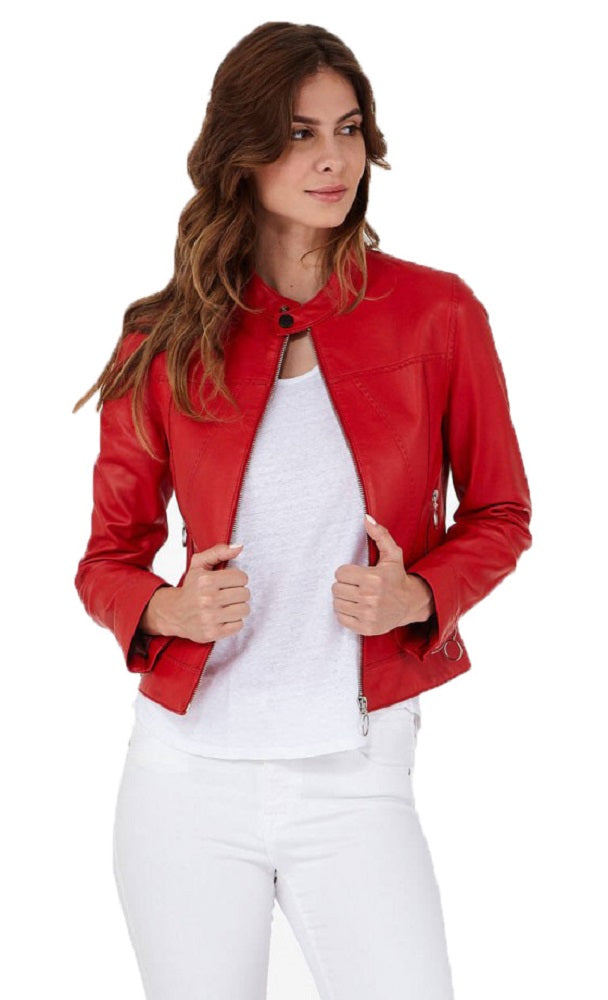 Women Genuine Leather Jacket WJ135 freeshipping - SkinOutfit