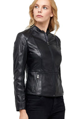 Women Genuine Leather Jacket WJ136 freeshipping - SkinOutfit