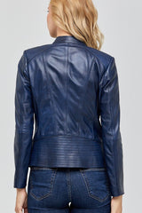 Women Genuine Leather Jacket WJ137 freeshipping - SkinOutfit