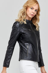 Women Genuine Leather Jacket WJ138 freeshipping - SkinOutfit