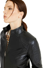 Women Genuine Leather Jacket WJ141 freeshipping - SkinOutfit