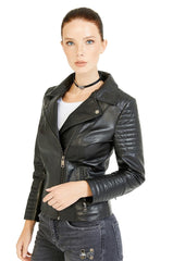 Women Genuine Leather Jacket WJ142 freeshipping - SkinOutfit