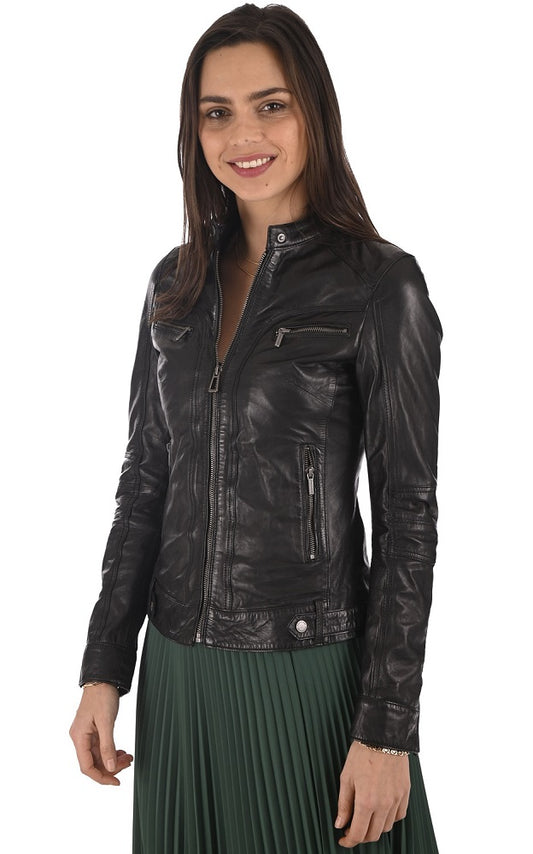 Women Genuine Leather Jacket WJ146 freeshipping - SkinOutfit