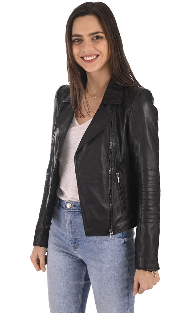 Women Genuine Leather Jacket WJ149 freeshipping - SkinOutfit