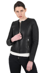 Women Genuine Leather Jacket WJ151 SkinOutfit
