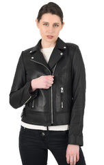 Women Genuine Leather Jacket WJ152 SkinOutfit