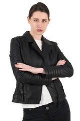 Women Genuine Leather Jacket WJ153 SkinOutfit